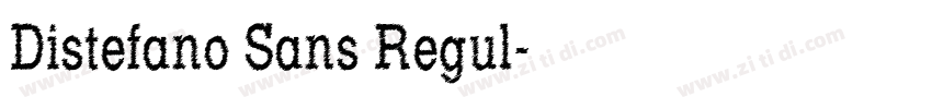 Distefano Sans Regul字体转换